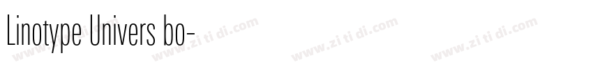 Linotype Univers bo字体转换 Linotype Univers bo字体转换